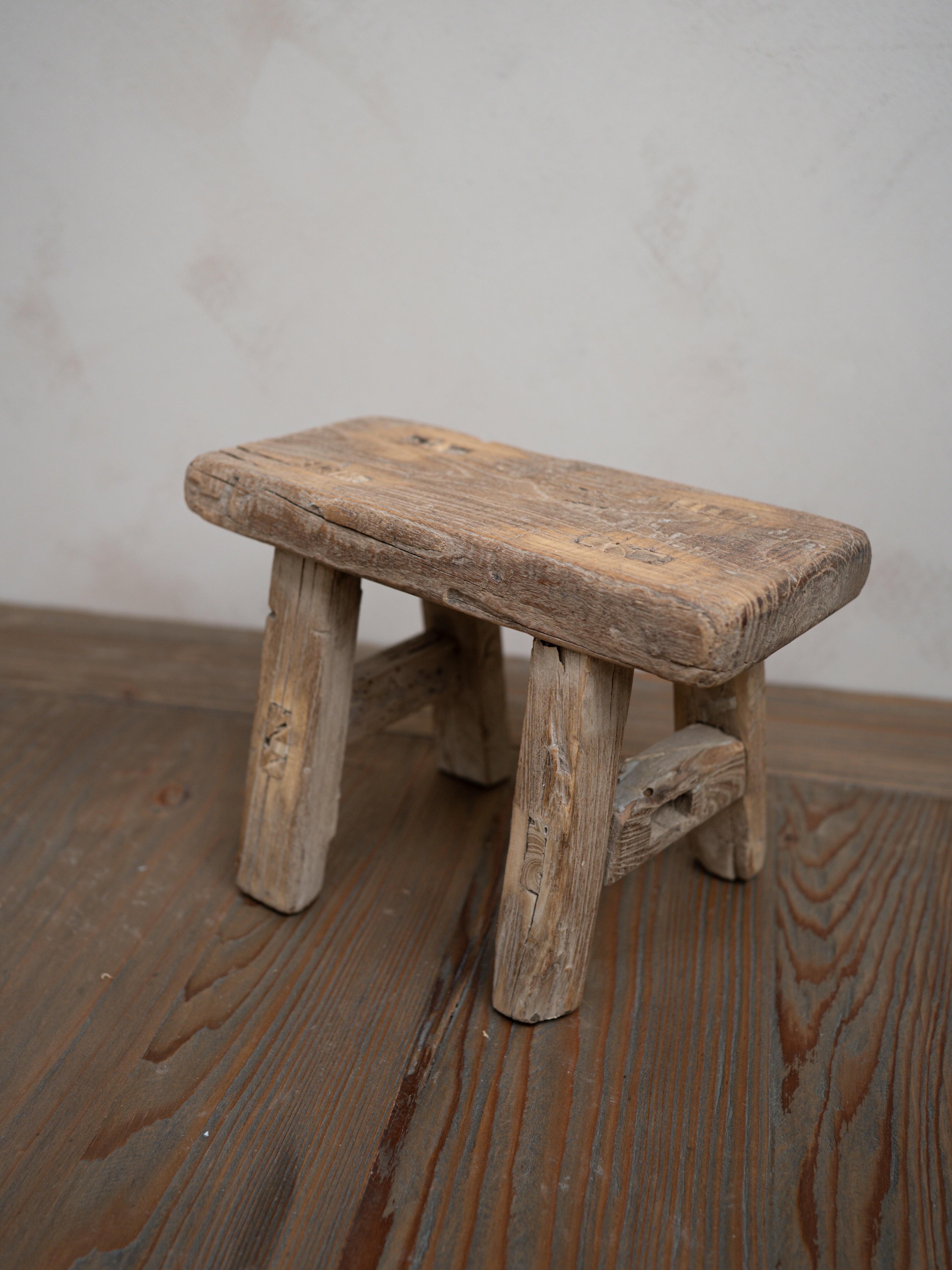 Reclaimed Wooden Mini Stool - Style AD