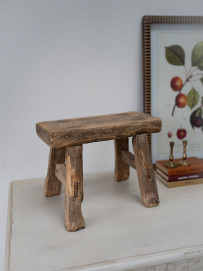Reclaimed Wooden Mini Stool - Style 1