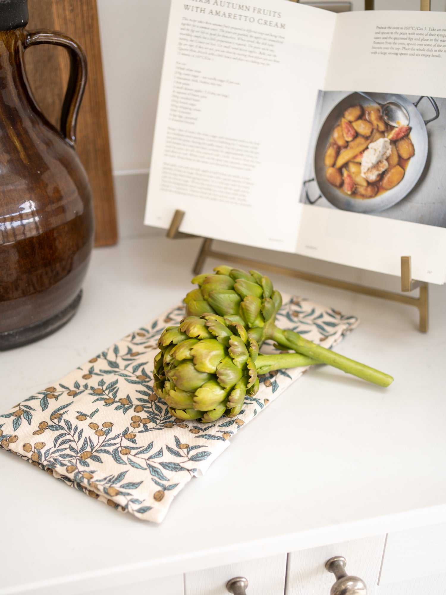 Faux Globe Artichoke with Stem