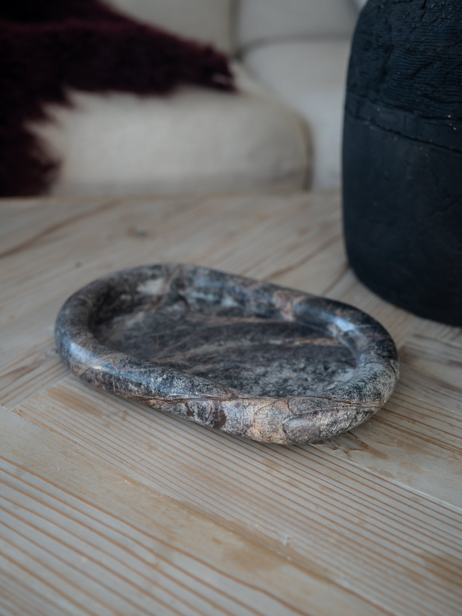 Forest Green Marble Catchall Tray