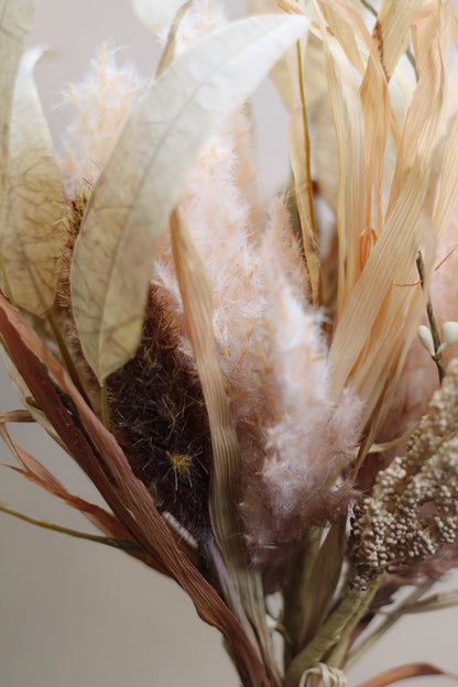 Faux Nude Dried Touch Foliage Bunch