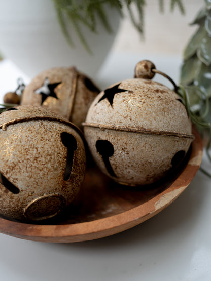 Golden Bell with Stars Decoration