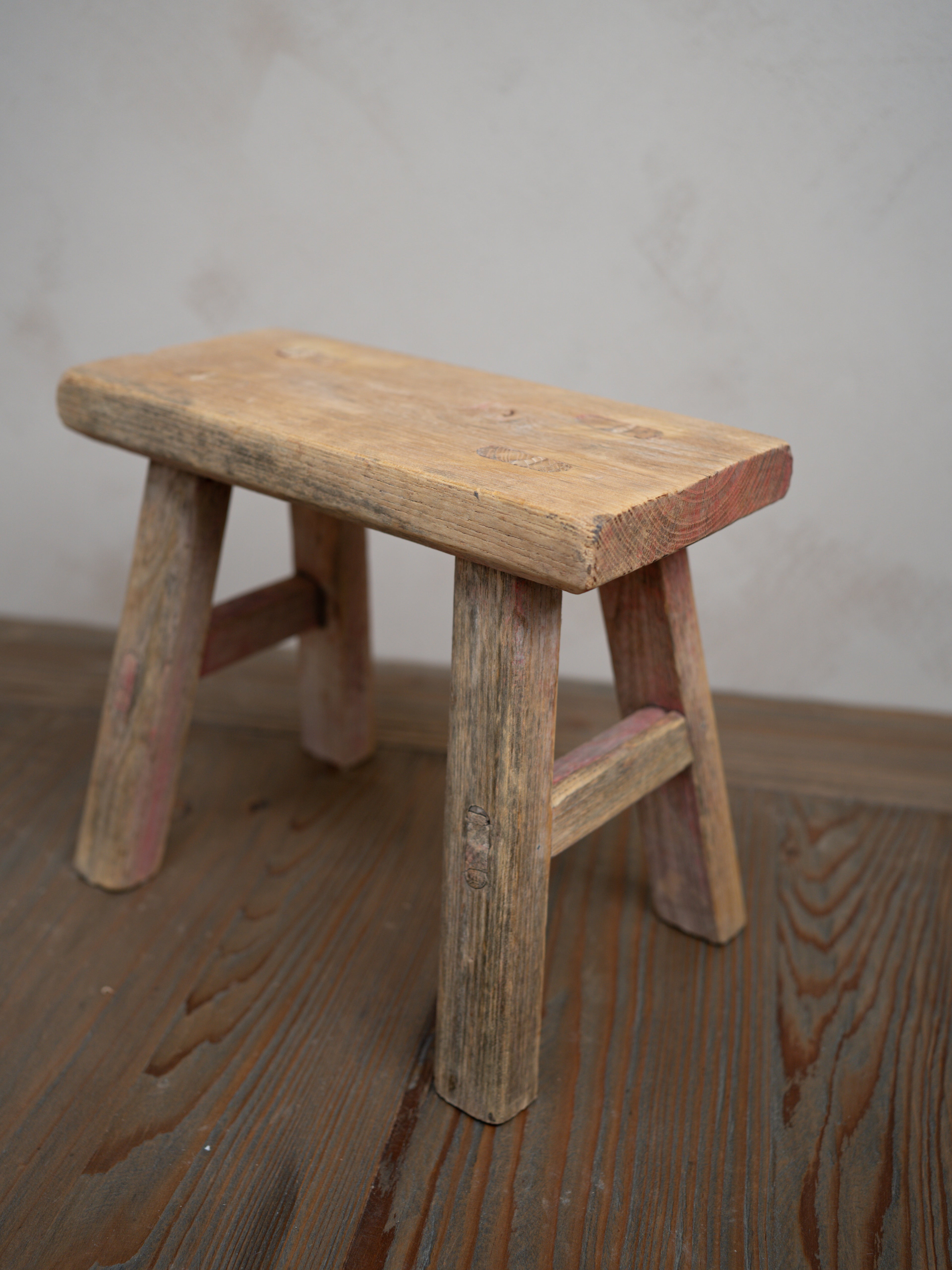 Reclaimed Wooden Mini Stool - Style Q