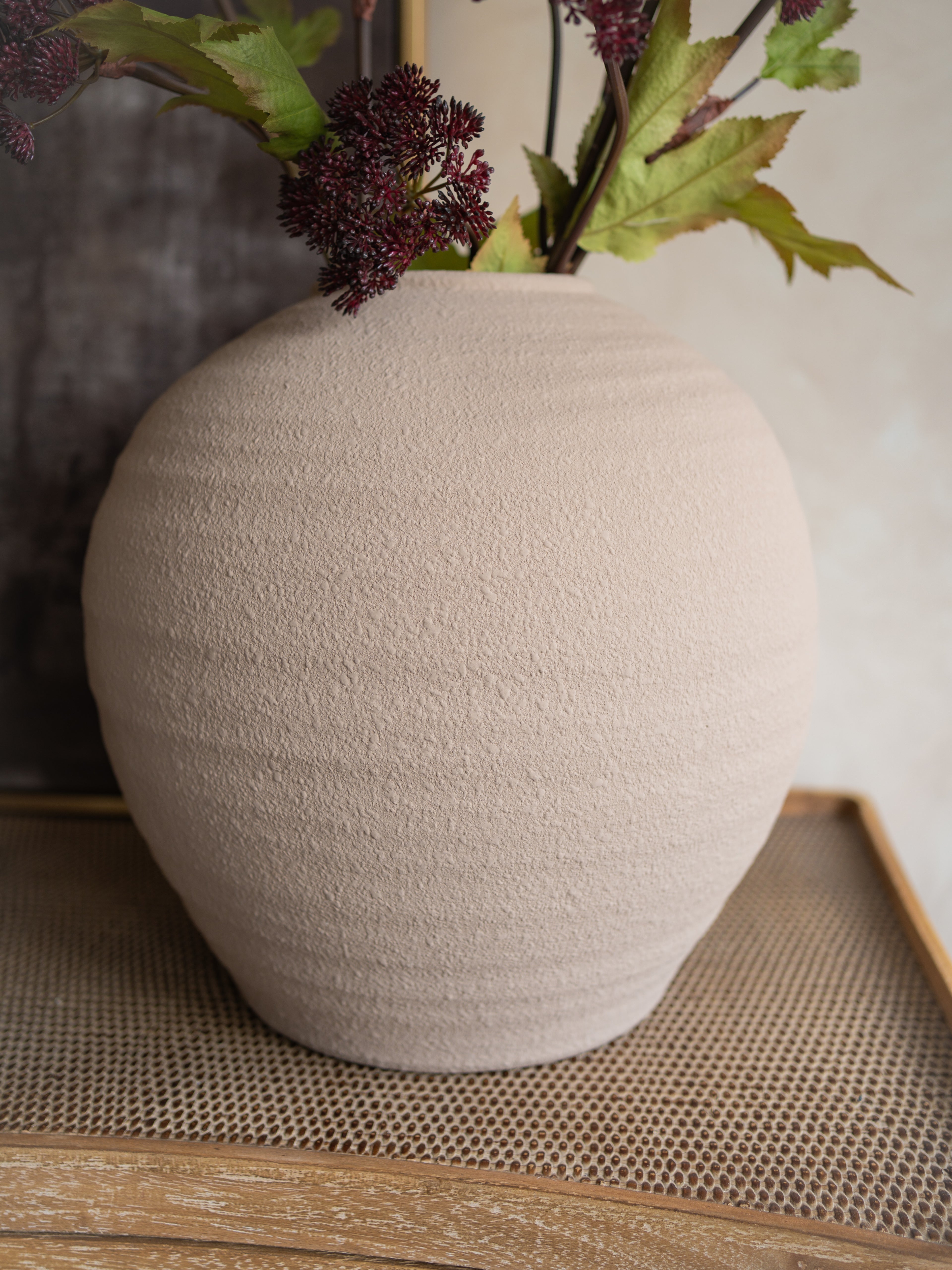 Almond Textured Vase