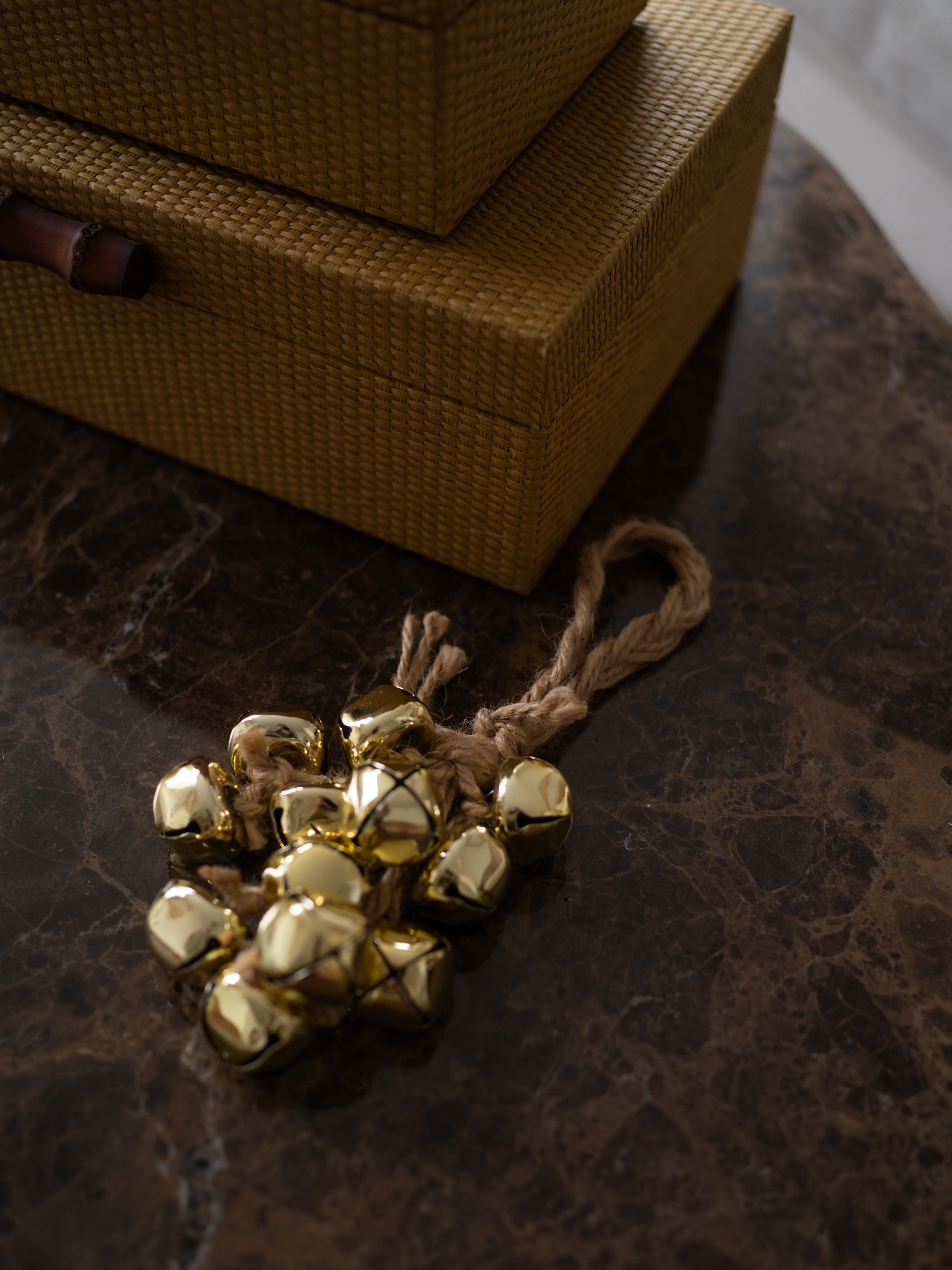 Gold Metal Bells Cluster Christmas Tree Decoration