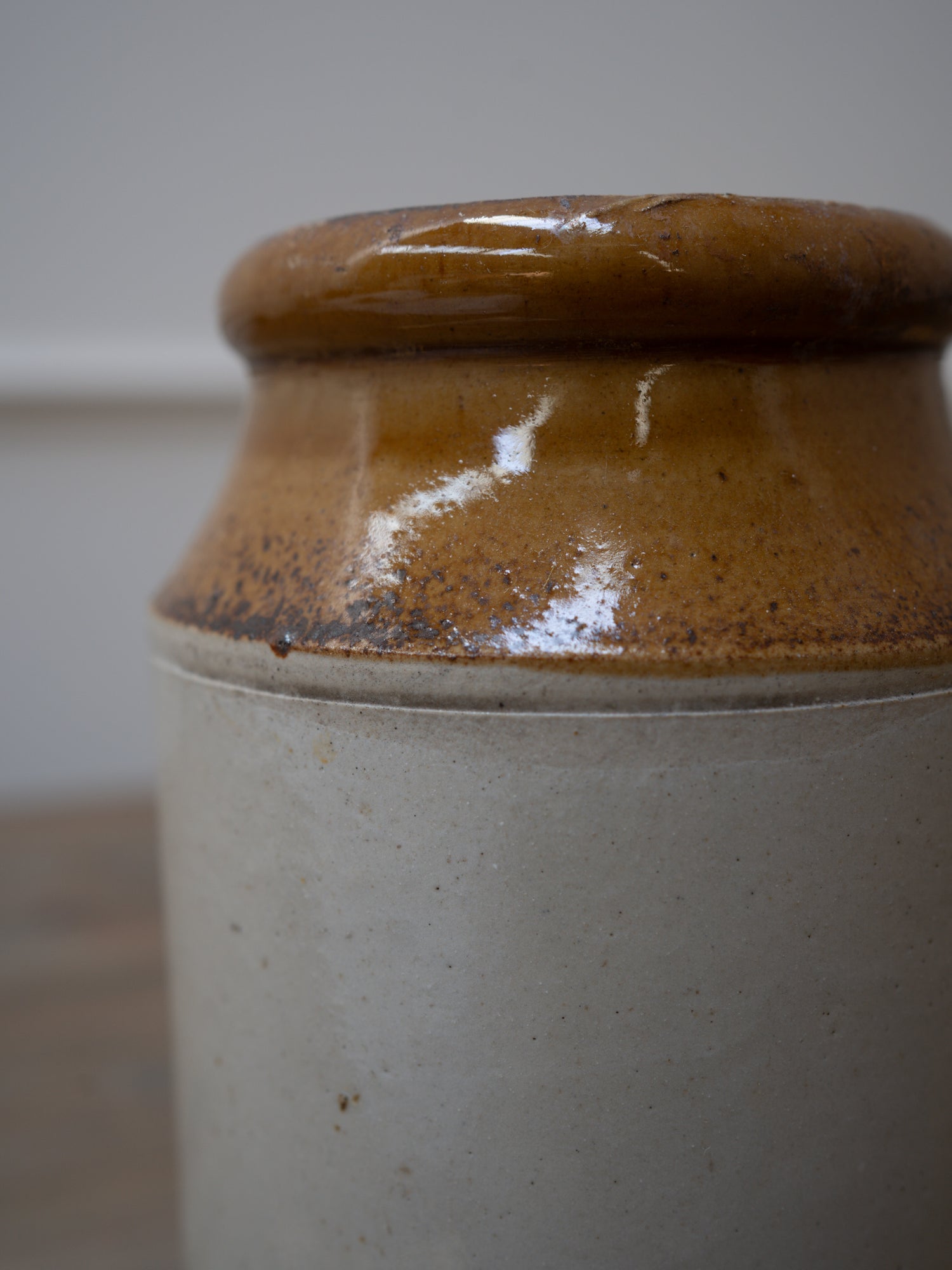 Large Vintage Salt Glazed Pot - Style 4