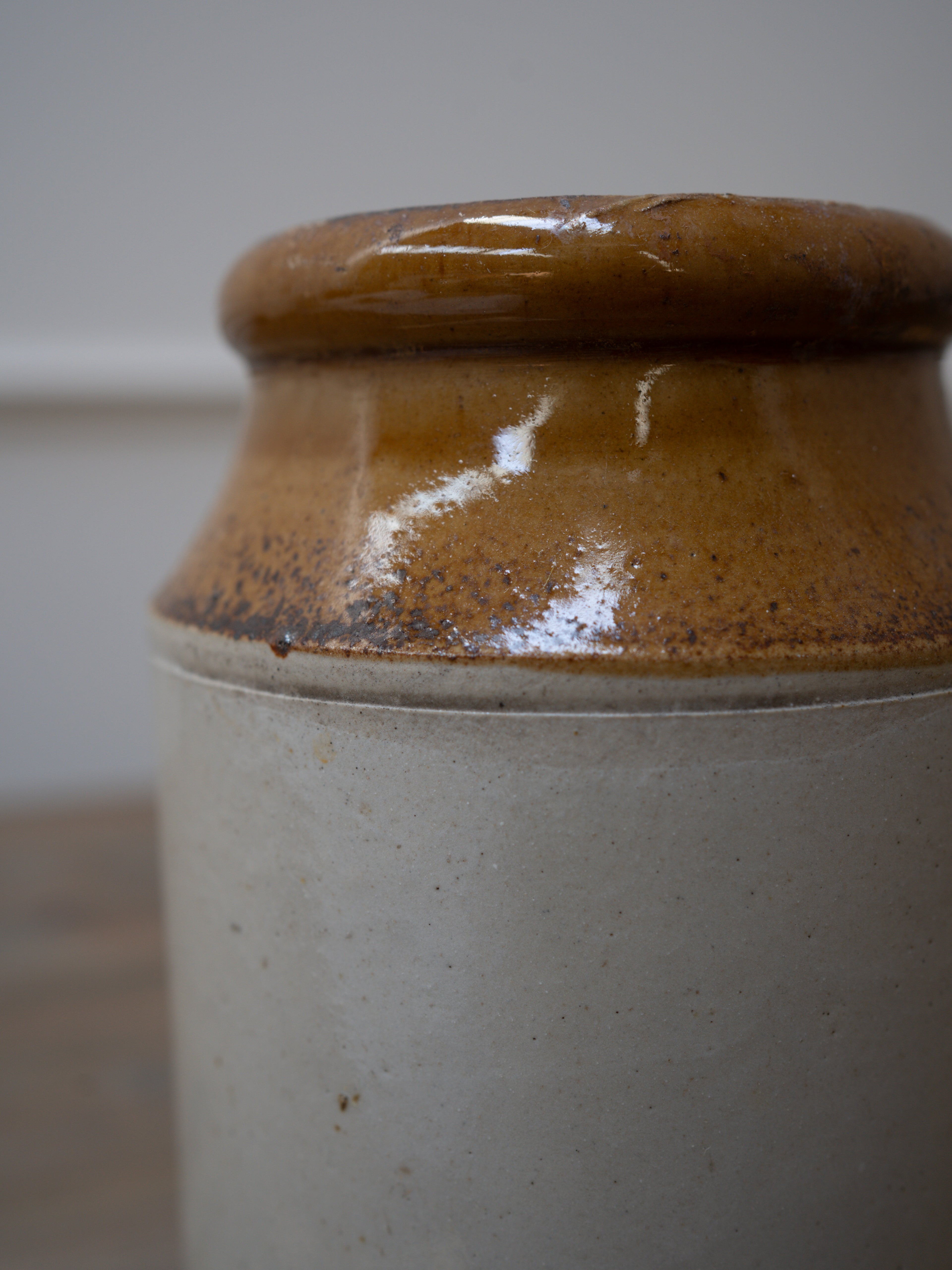 Large Vintage Salt Glazed Pot - Style 4