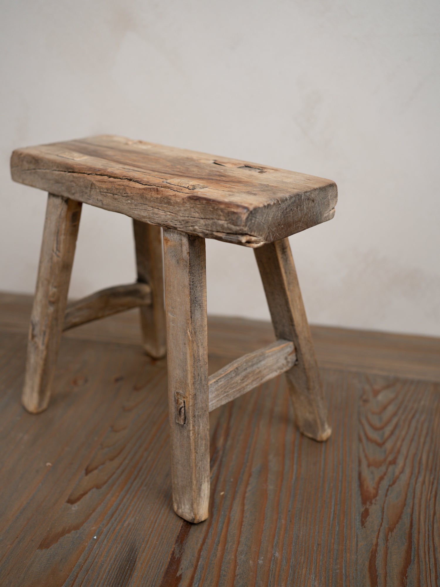 Reclaimed Wooden Mini Stool - Style G