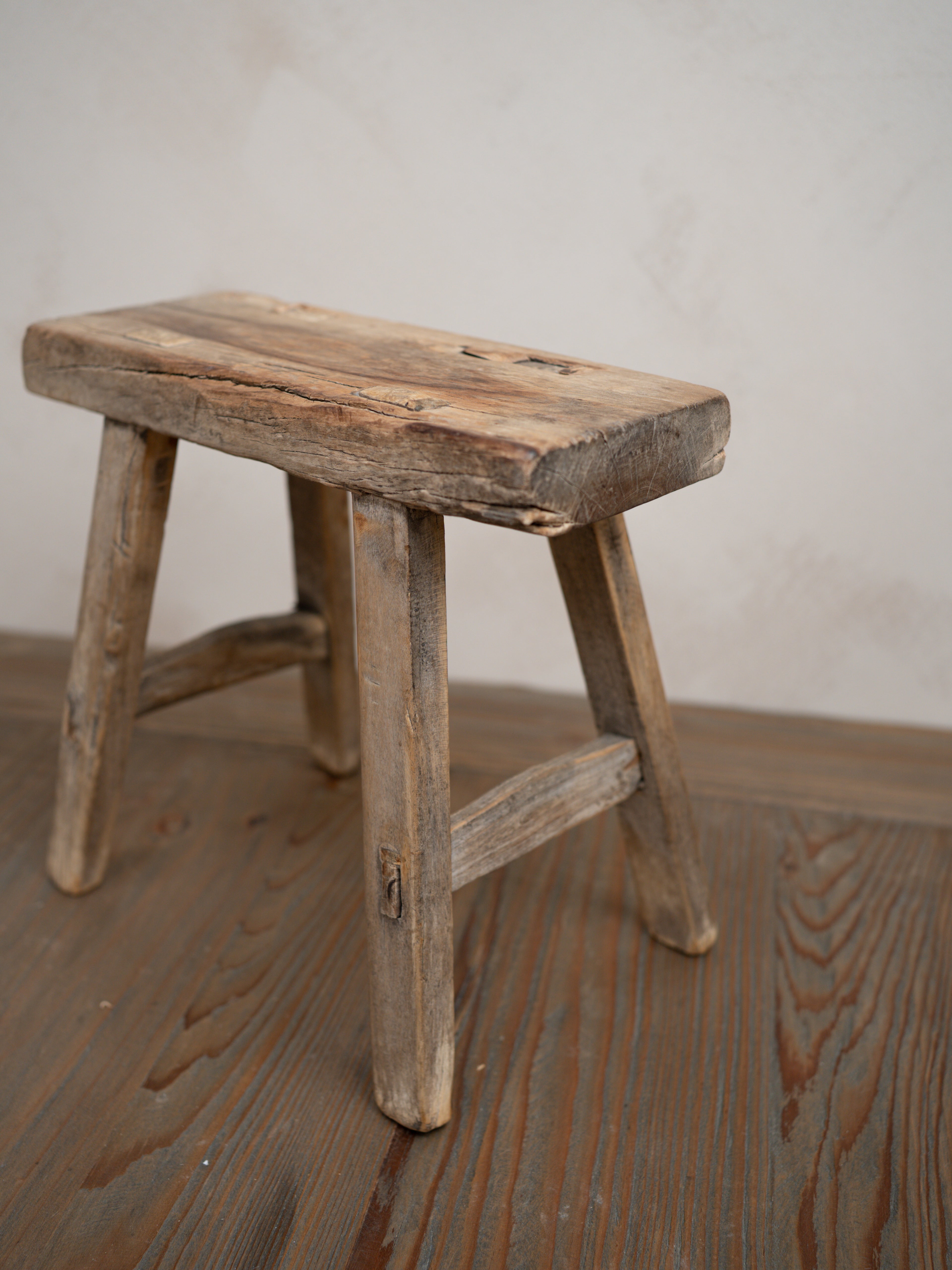 Reclaimed Wooden Mini Stool - Style G