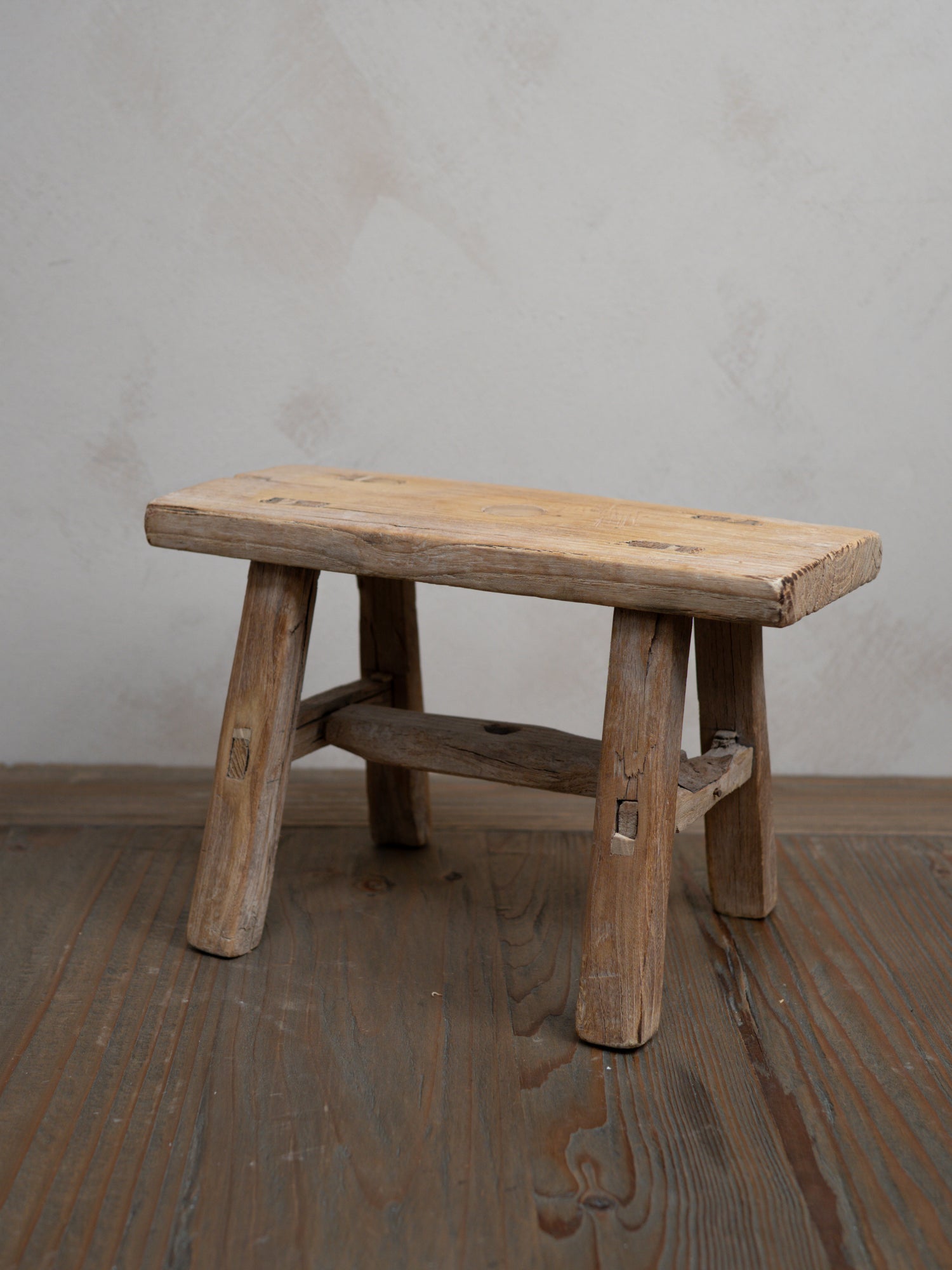 Reclaimed Wooden Mini Stool - Style N