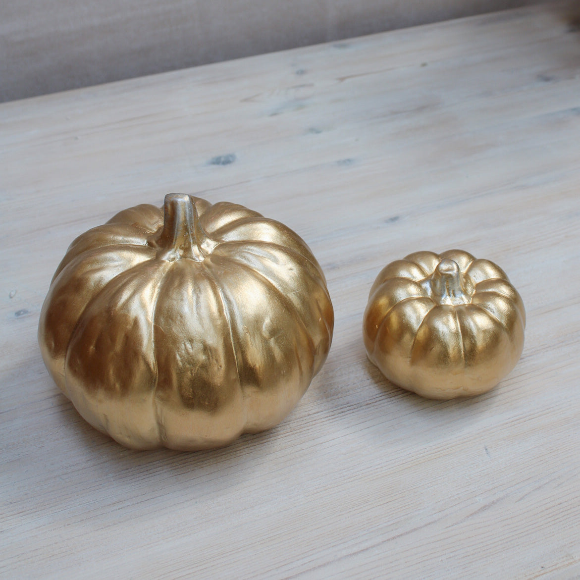 Golden Metallic Pumpkin