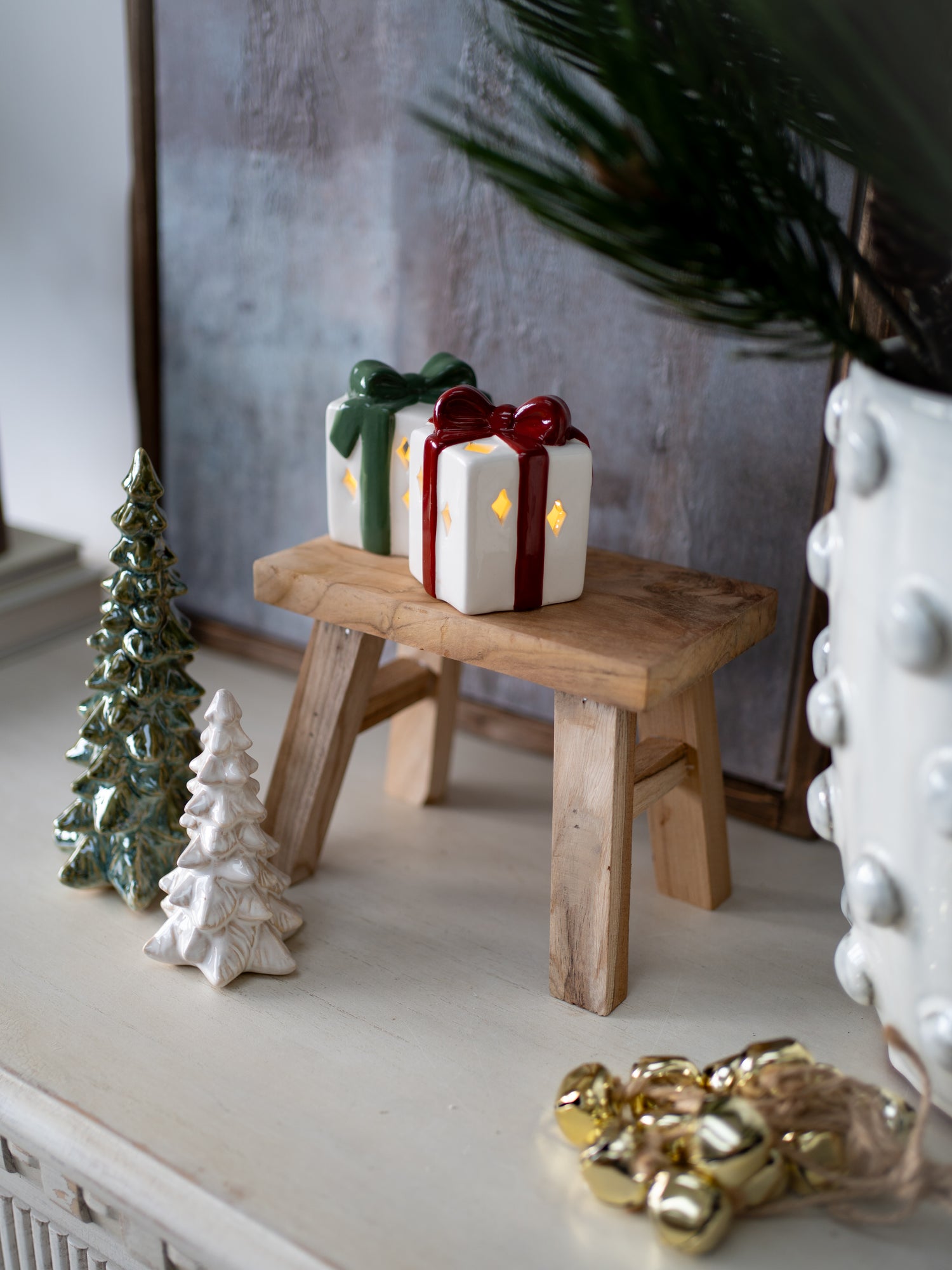 Decorative Teak Wood Styling Stool