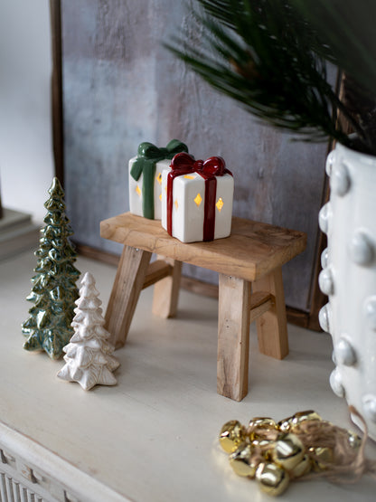 Decorative Teak Wood Styling Stool