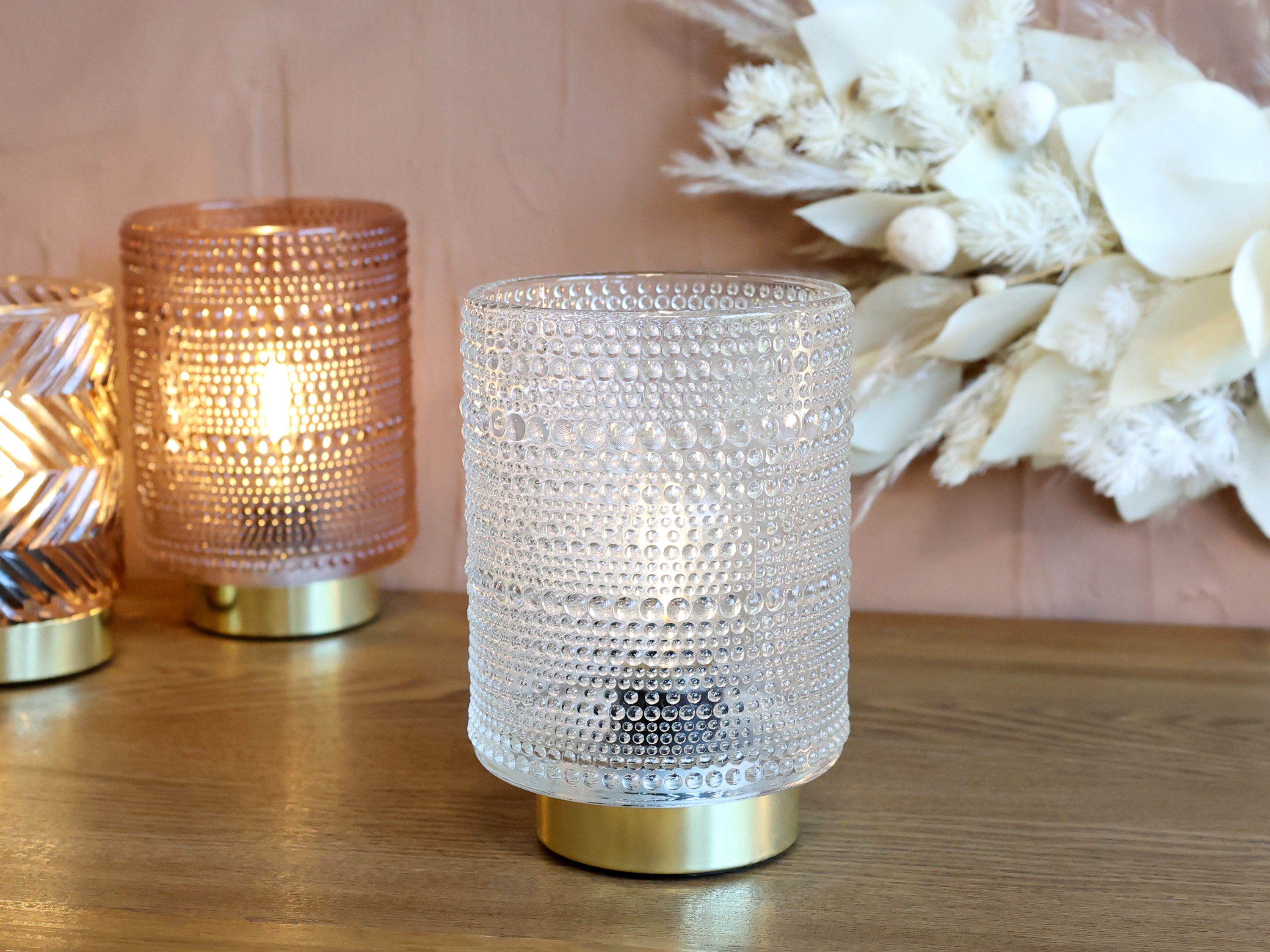 Clear Bobble Dotty LED Lamp