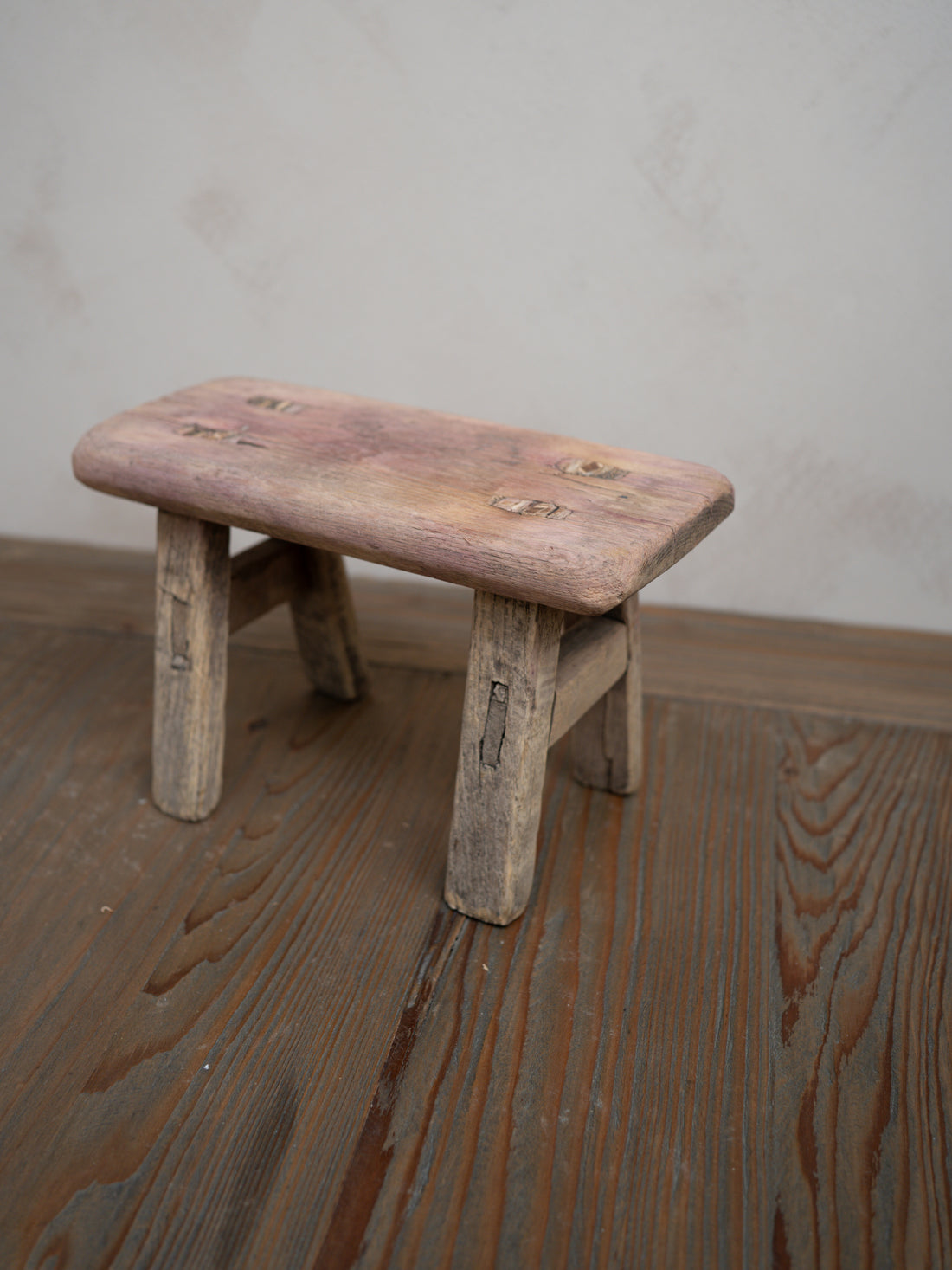 Reclaimed Wooden Mini Stool - Style AE