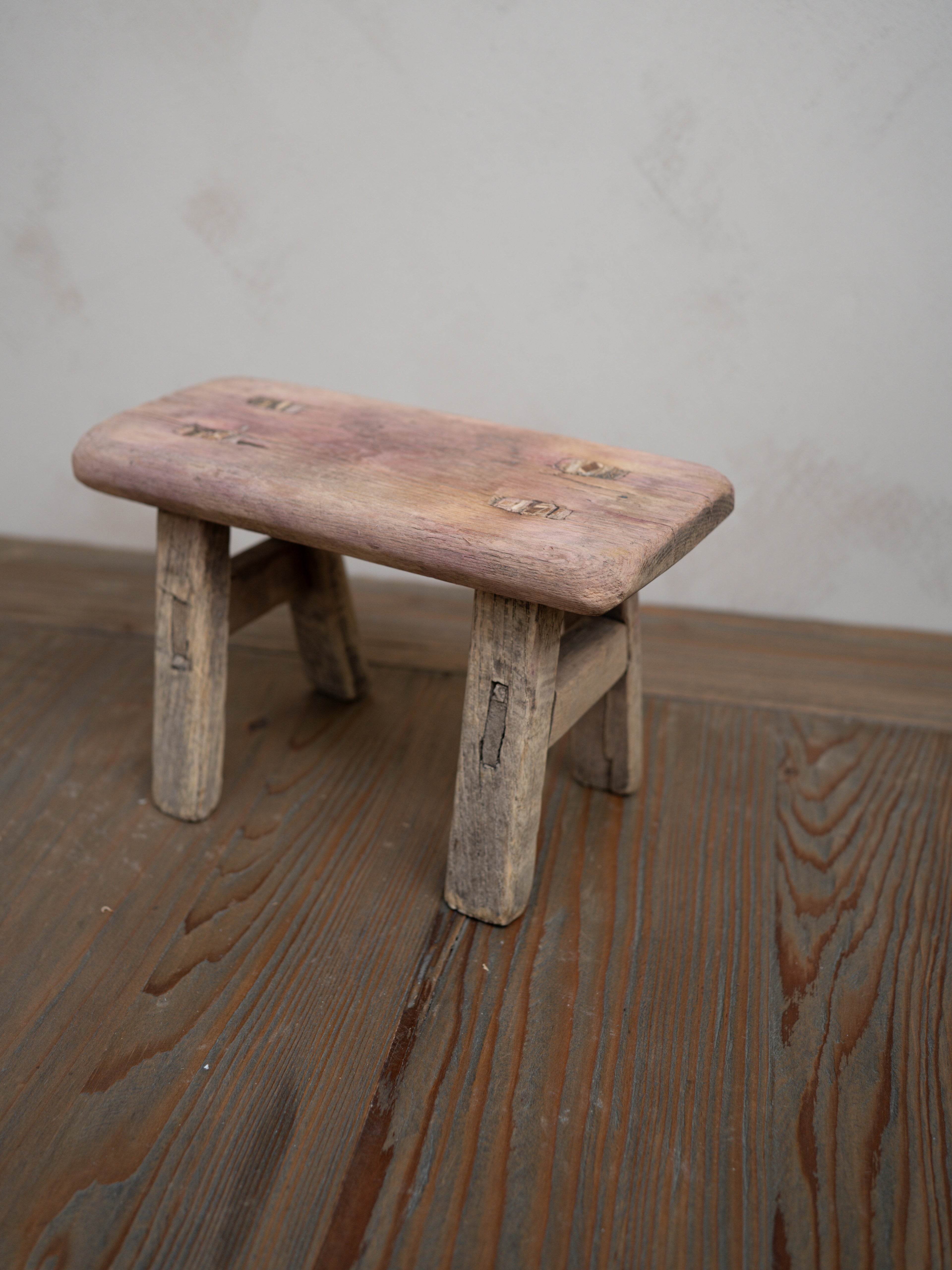 Reclaimed Wooden Mini Stool - Style AE