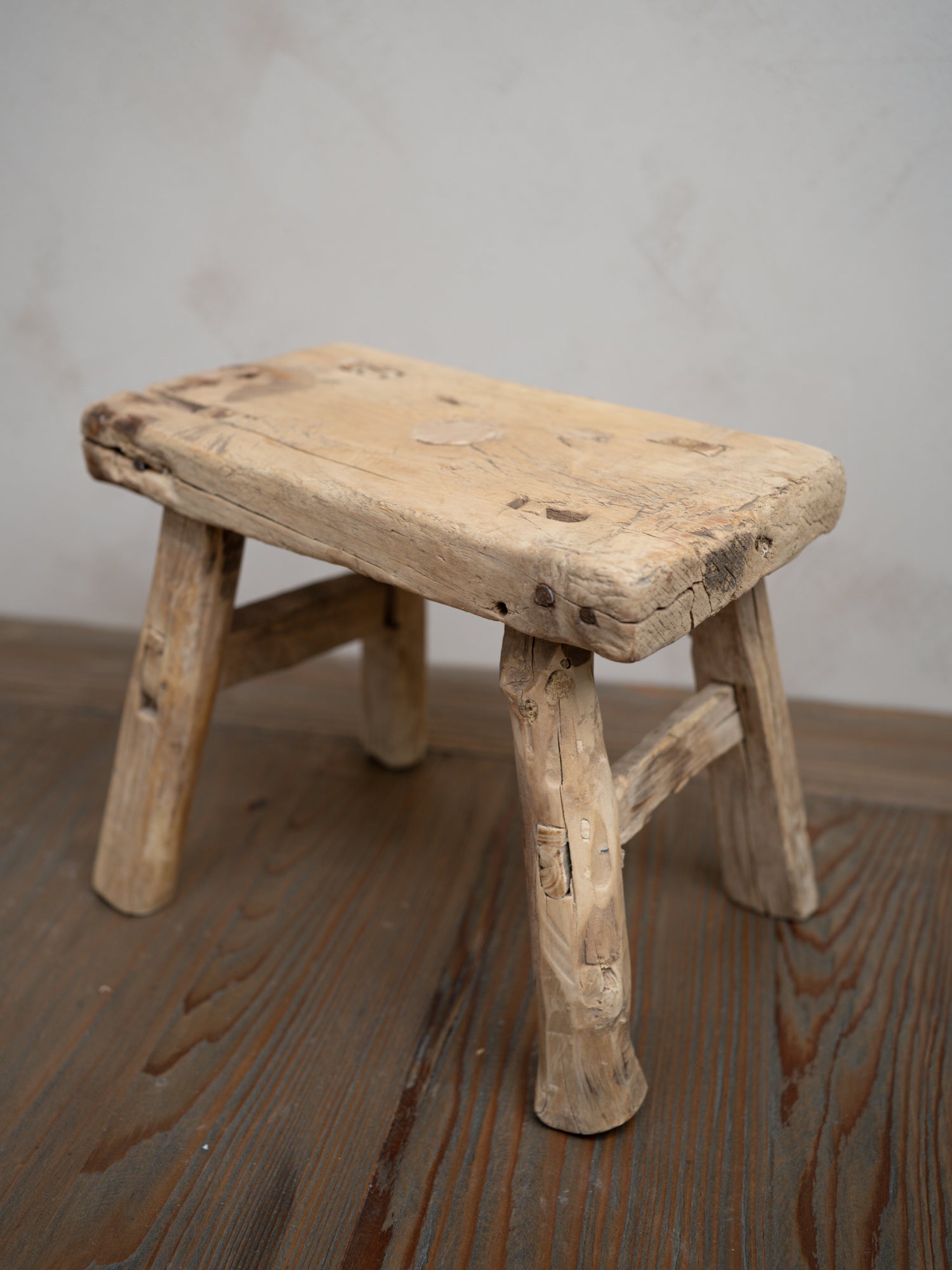 Reclaimed Wooden Mini Stool - Style S