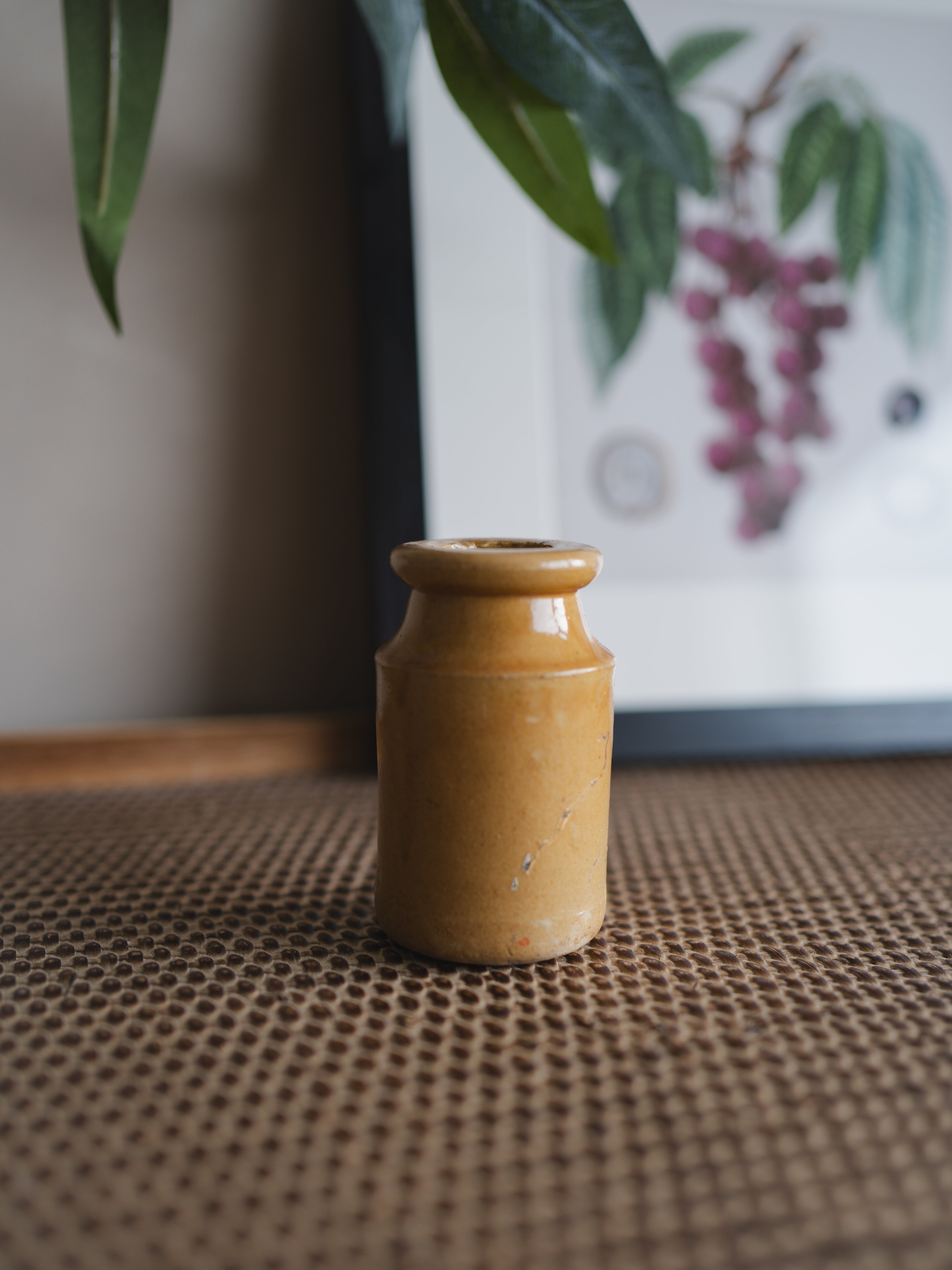 Ochre Vintage Tall Ink Pot