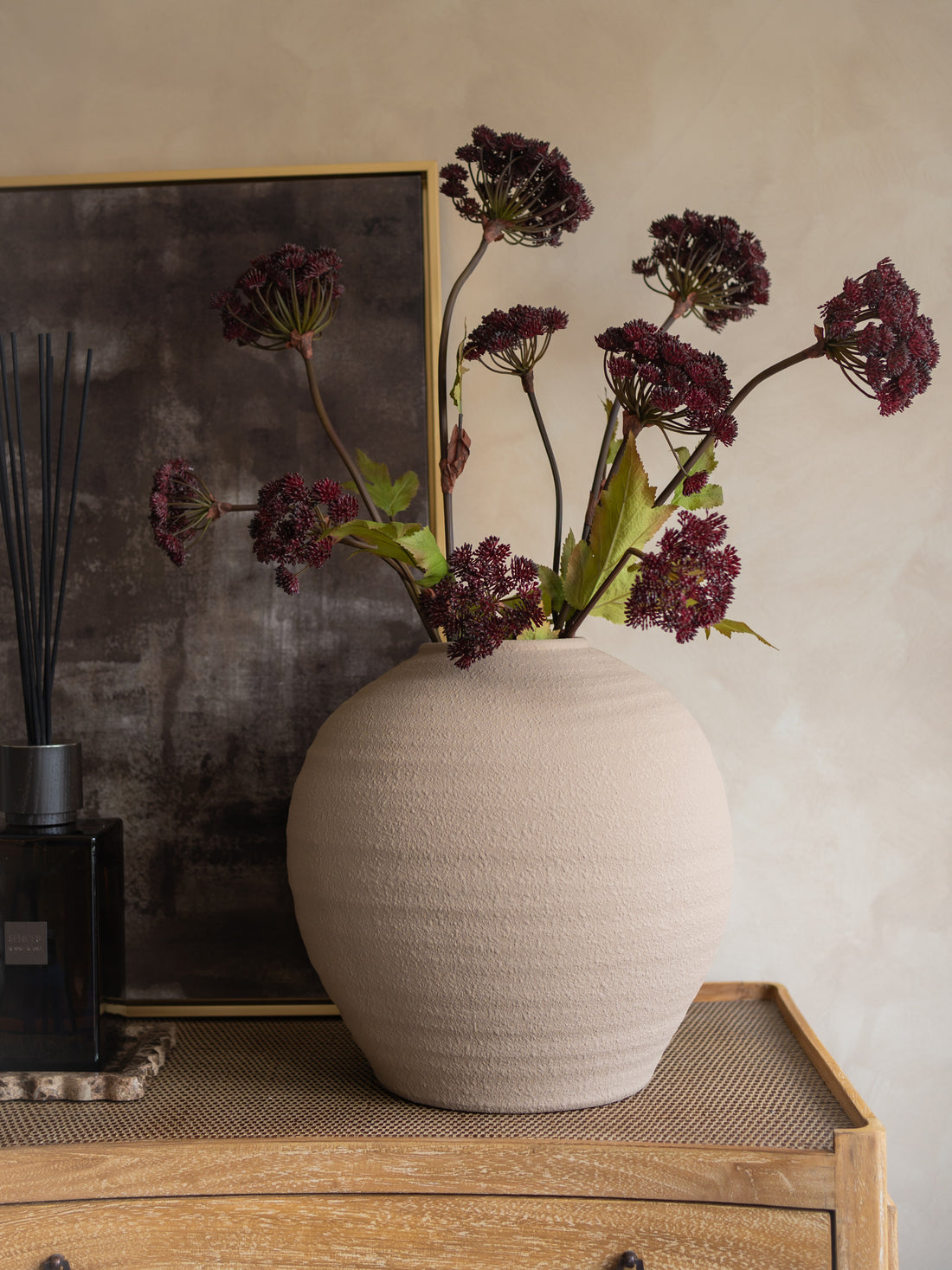 Almond Textured Vase