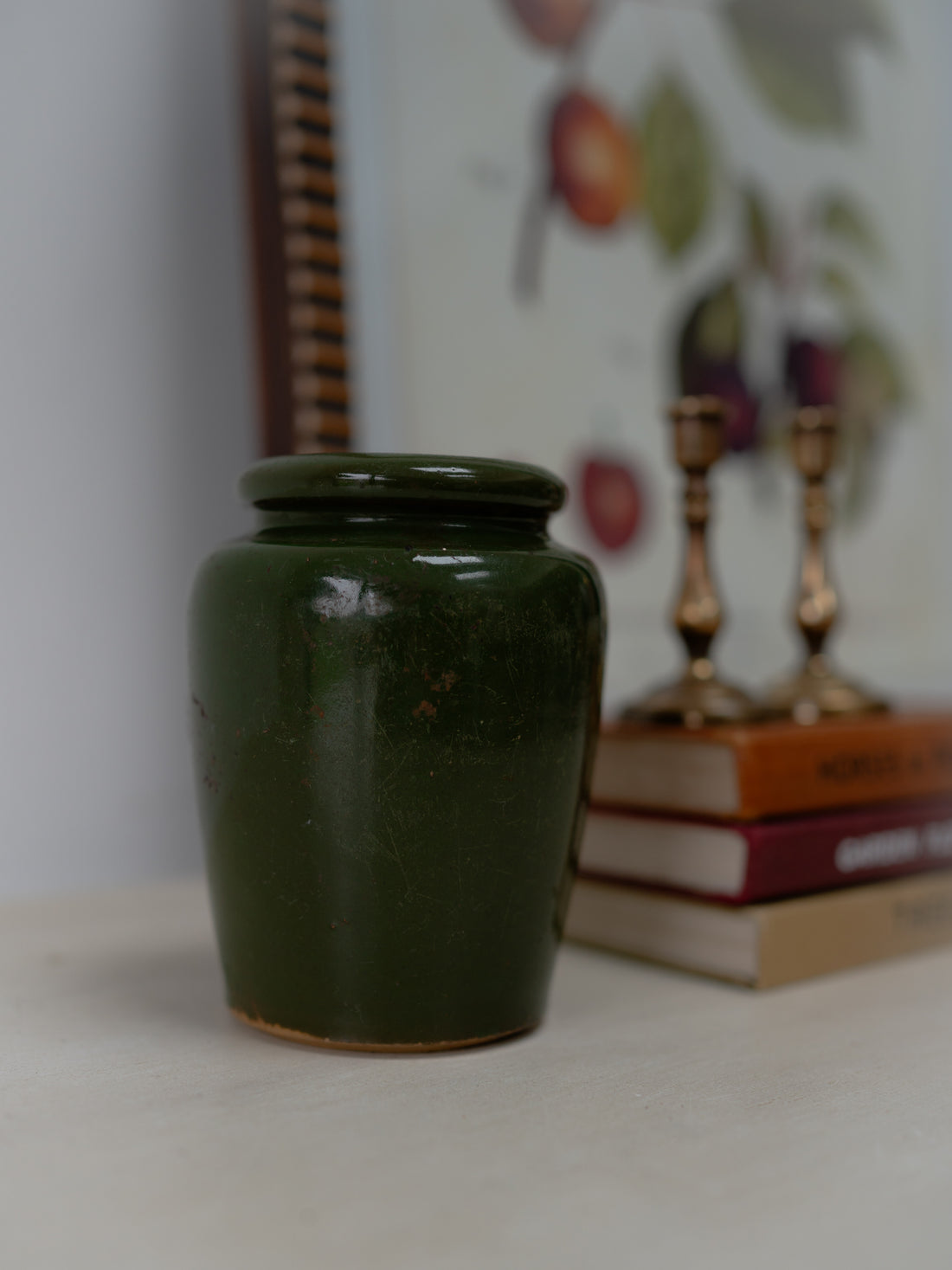 Vintage Small Green Pot