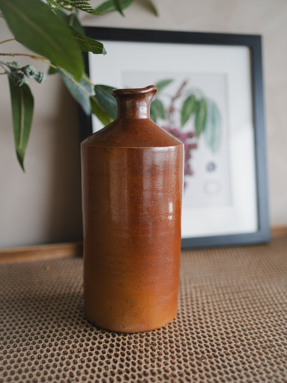 Tall Vintage Brown Ink Pourer - Style 4