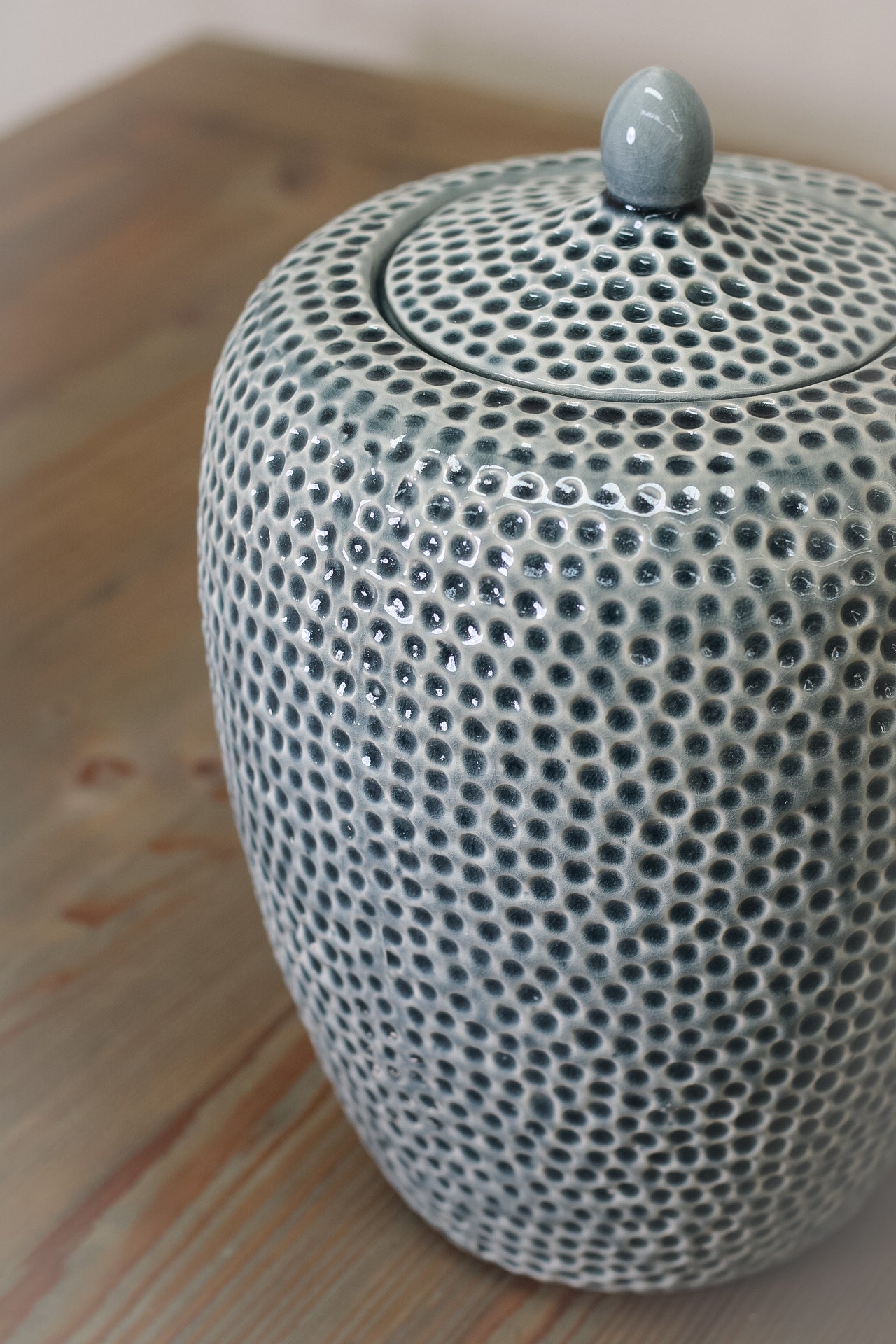 Aegean Dimple Lidded Jar