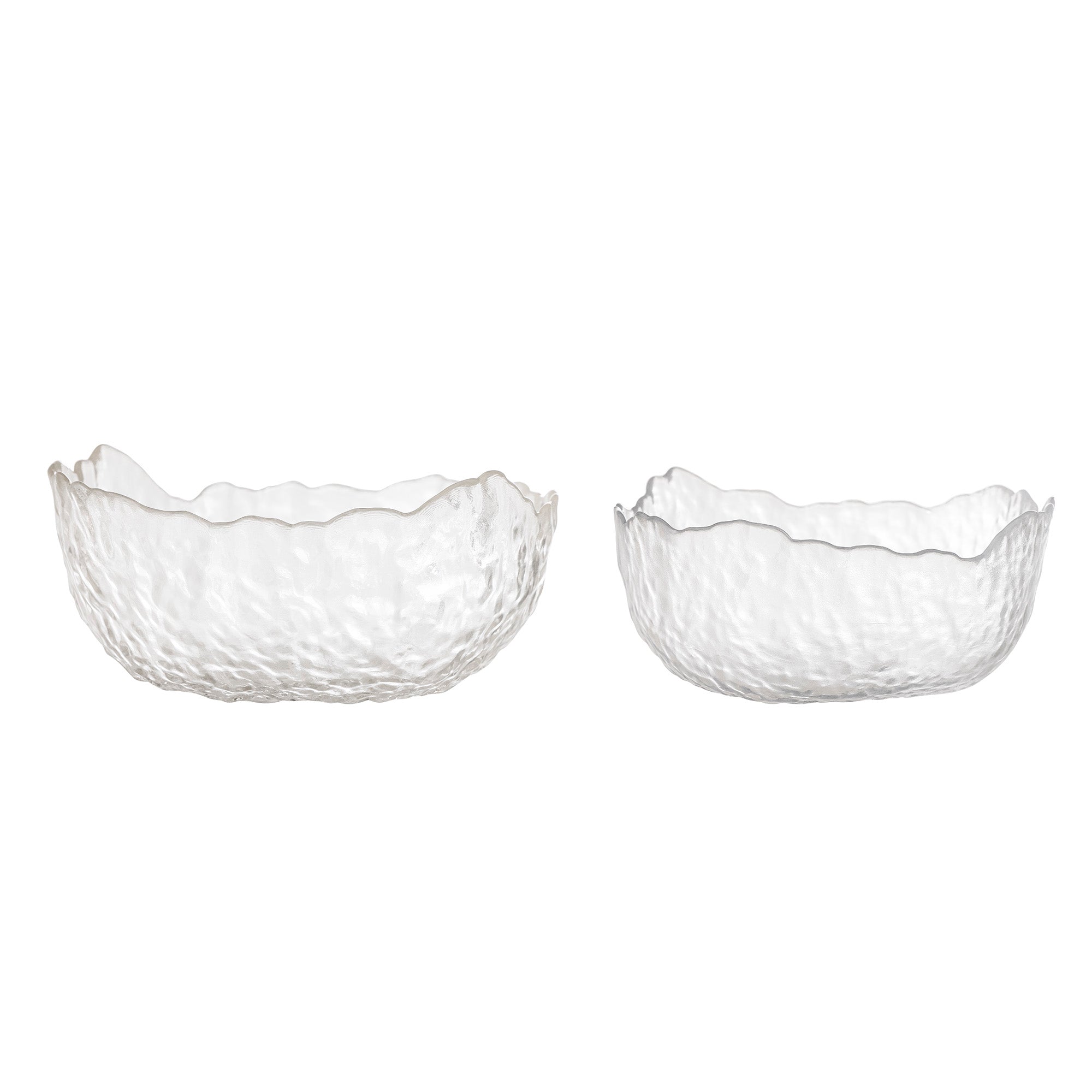 Irregular Glass Bowls | Set of 2