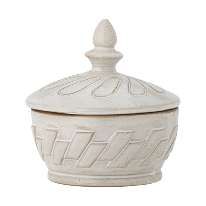 Aura Stoneware Jar with Lid