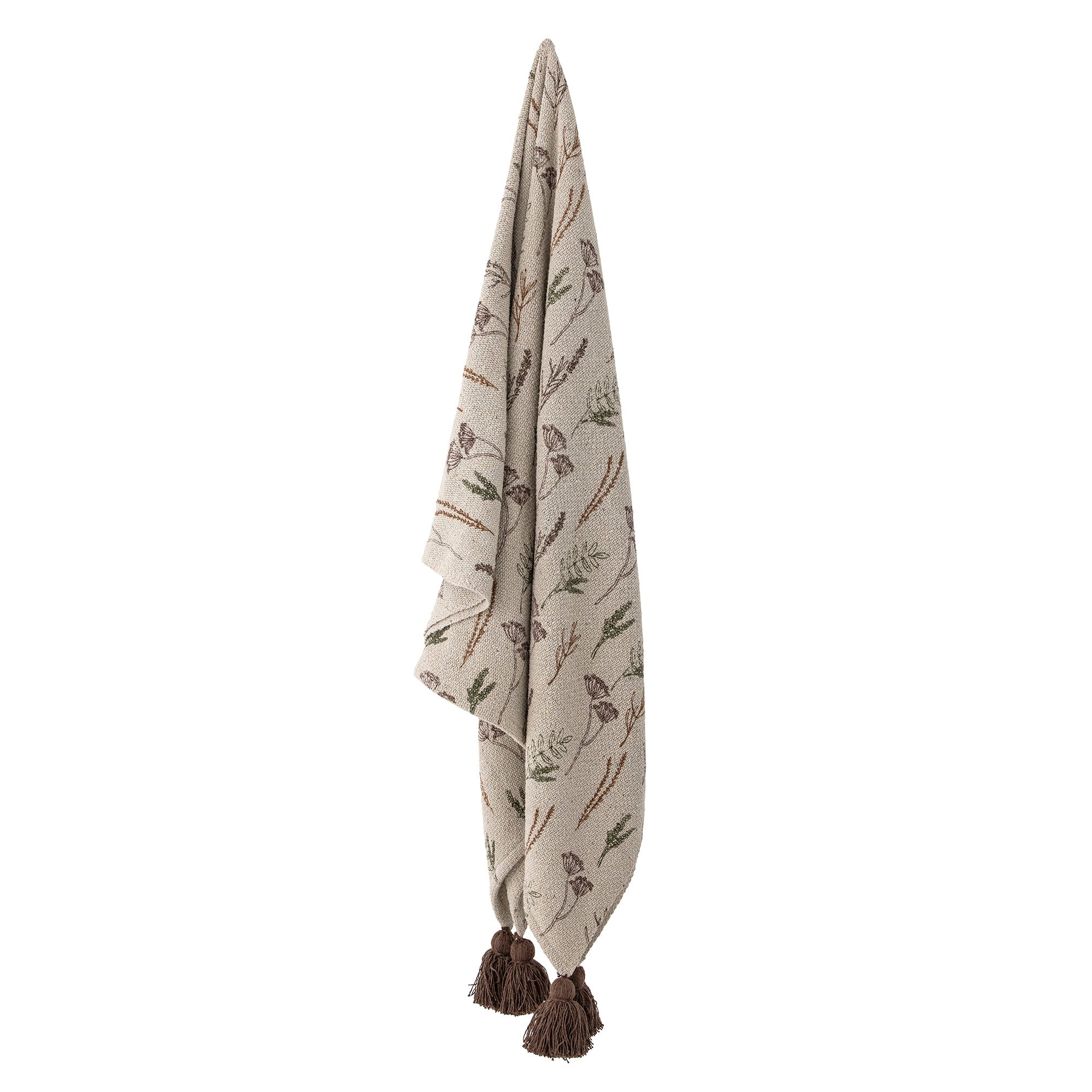 Pyle Floral Tasselled Throw