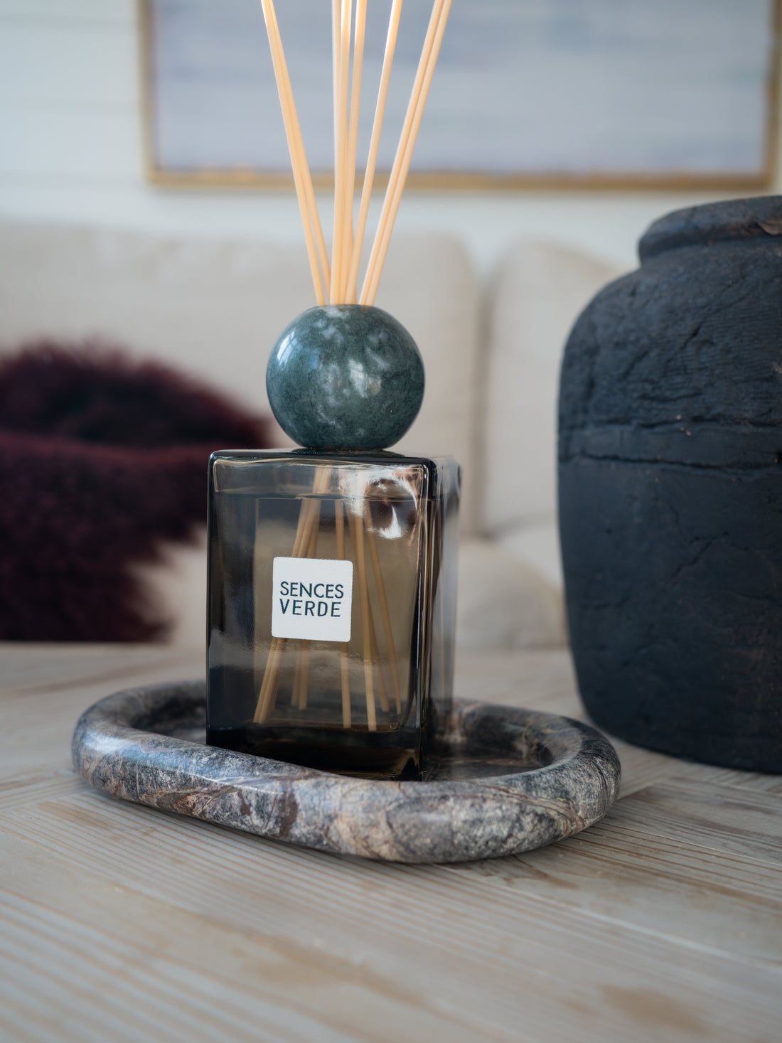 Forest Green Marble Catchall Tray
