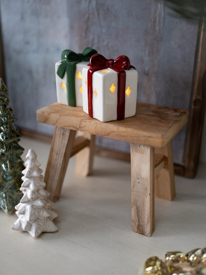 Decorative Teak Wood Styling Stool