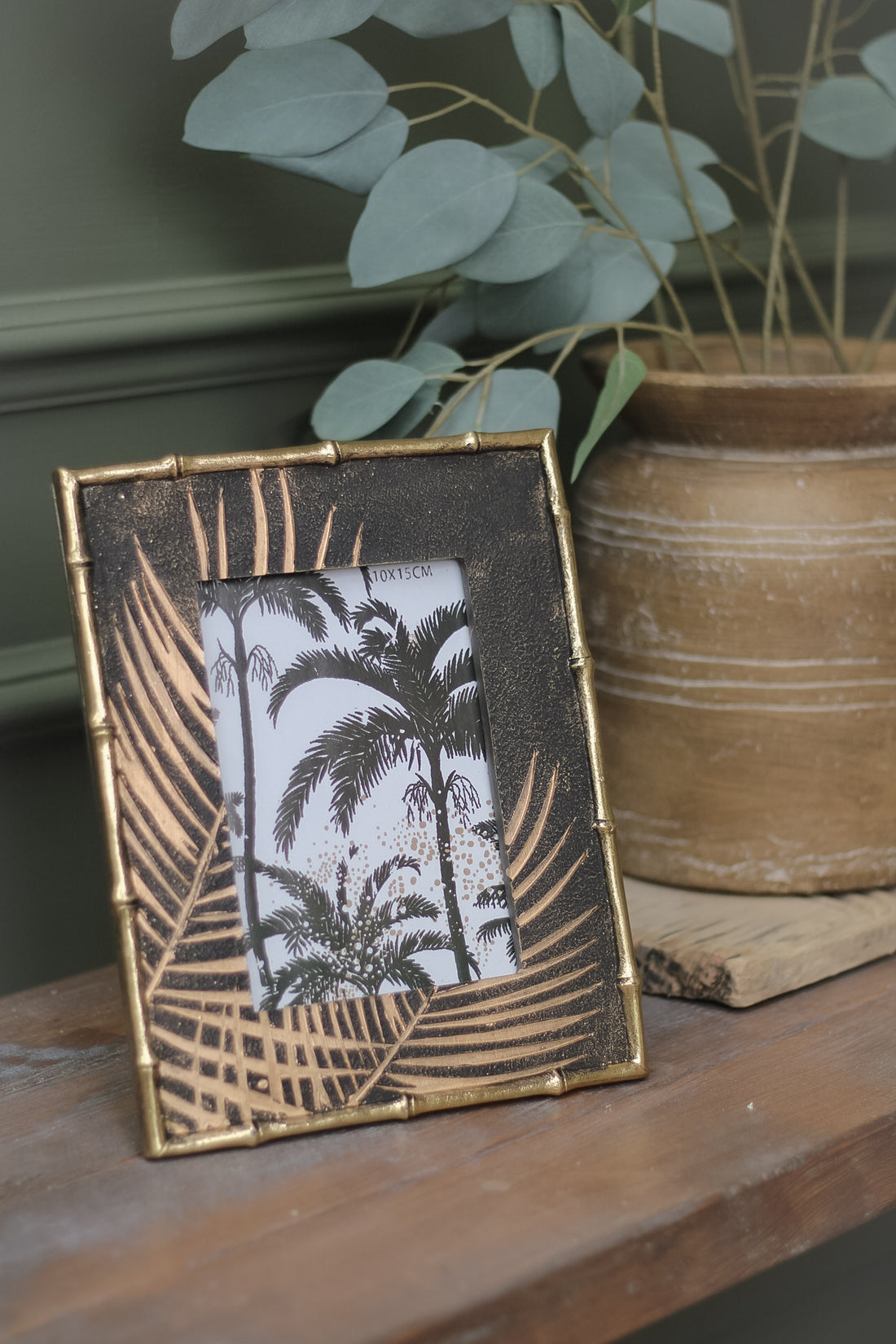 Golden Palm Photo Frame