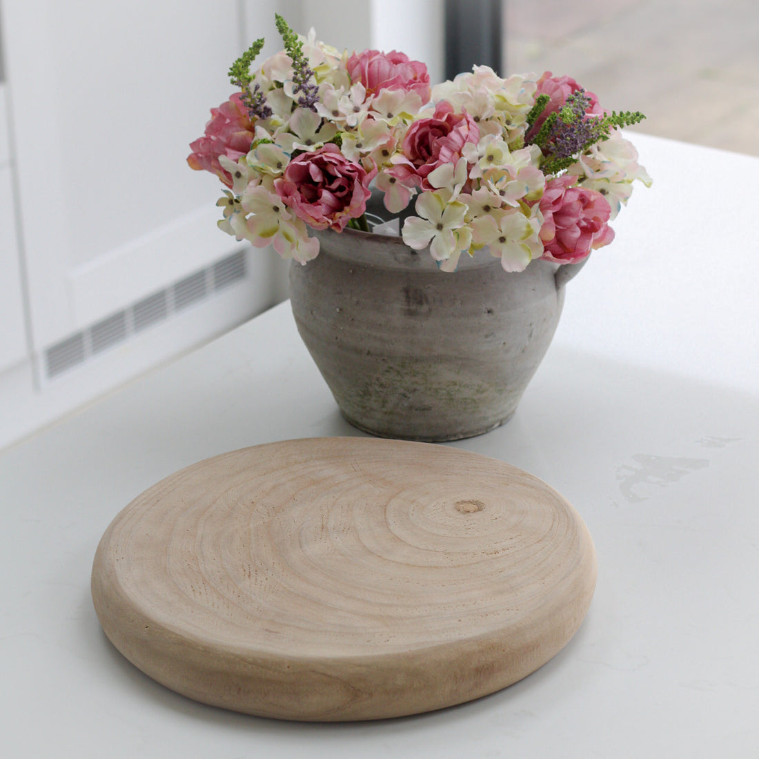 Rustic Chunky Round Wooden Display Board
