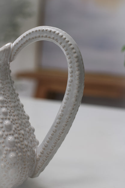 White Porcelain Sea Urchin Jug
