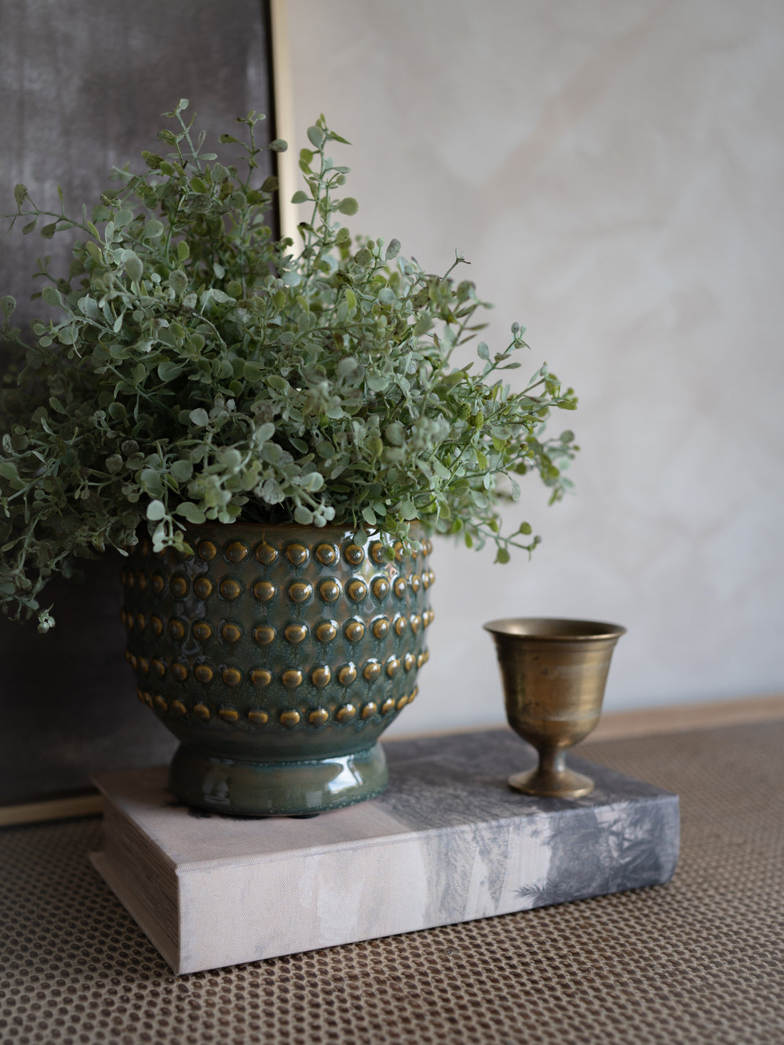 Vert Reactive Glazed Planter