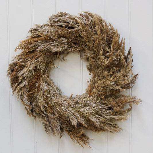 Fluffy Grasses Wreath