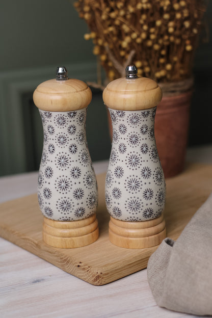 Elsa patterned Salt &amp; Pepper Mills