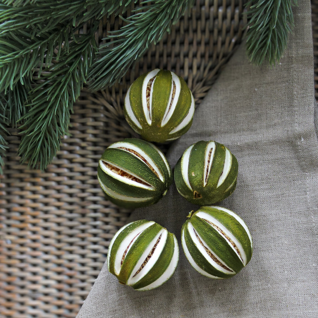 Dried Whole Green Oranges | Bundle of 5