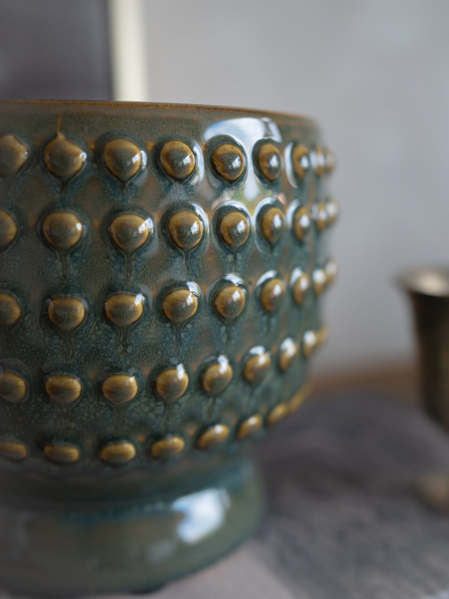 Vert Reactive Glazed Planter