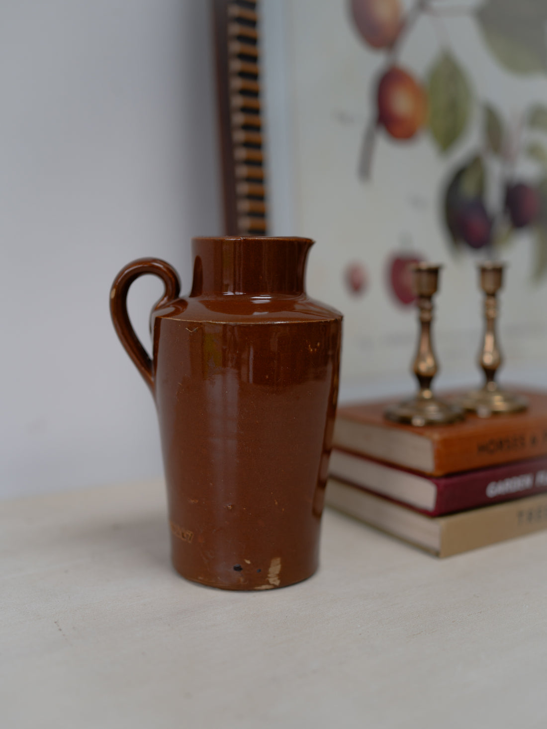 Vintage Tall Brown Jug