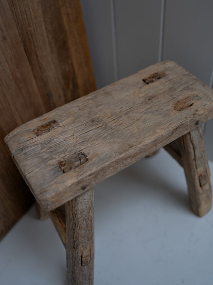 Reclaimed Wooden Mini Stool - Style A