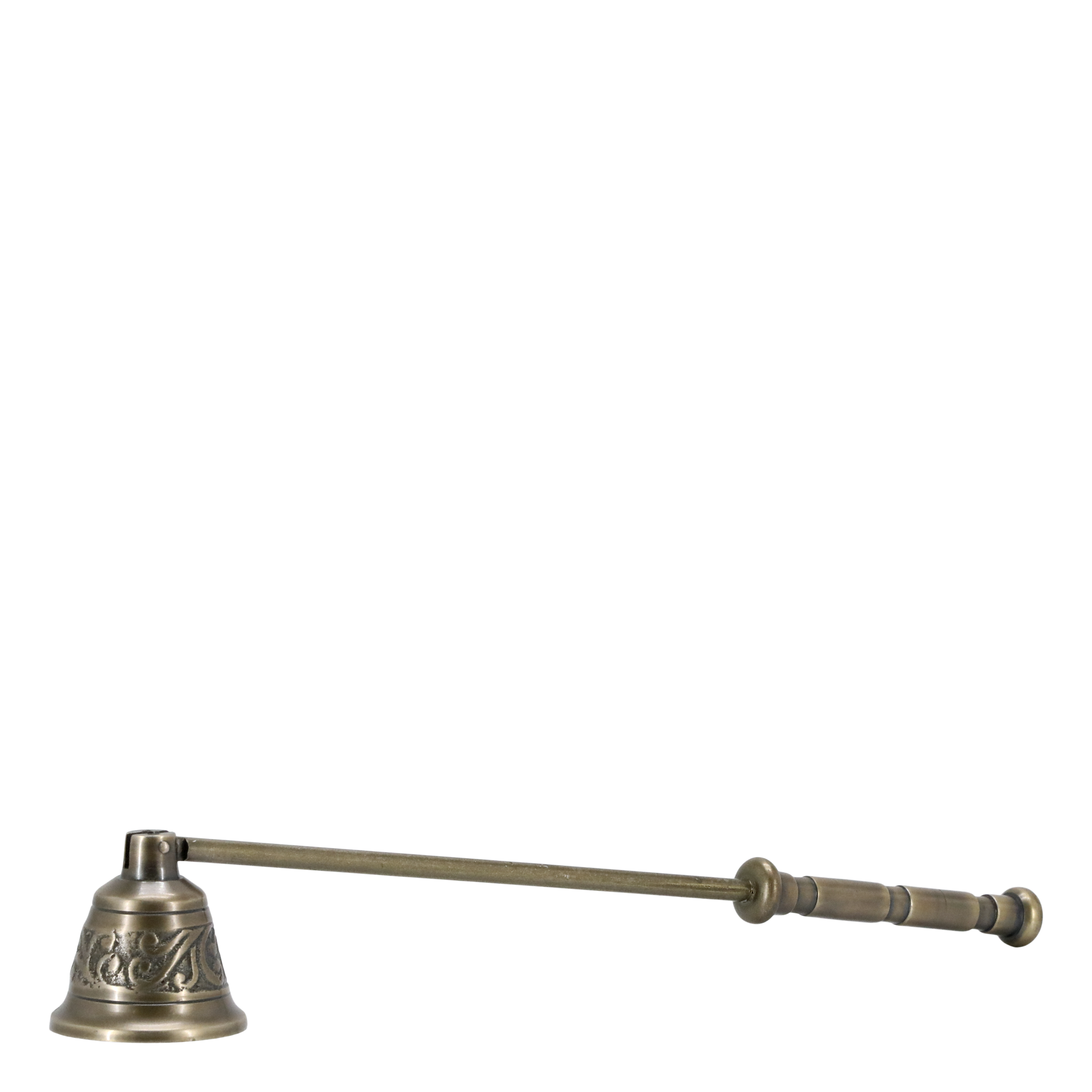 Antique Brass Etched Candle Snuffer