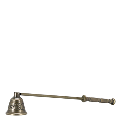 Antique Brass Etched Candle Snuffer