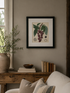 Antique Foliage and Fruit III Framed Wall Art in modern country style living room