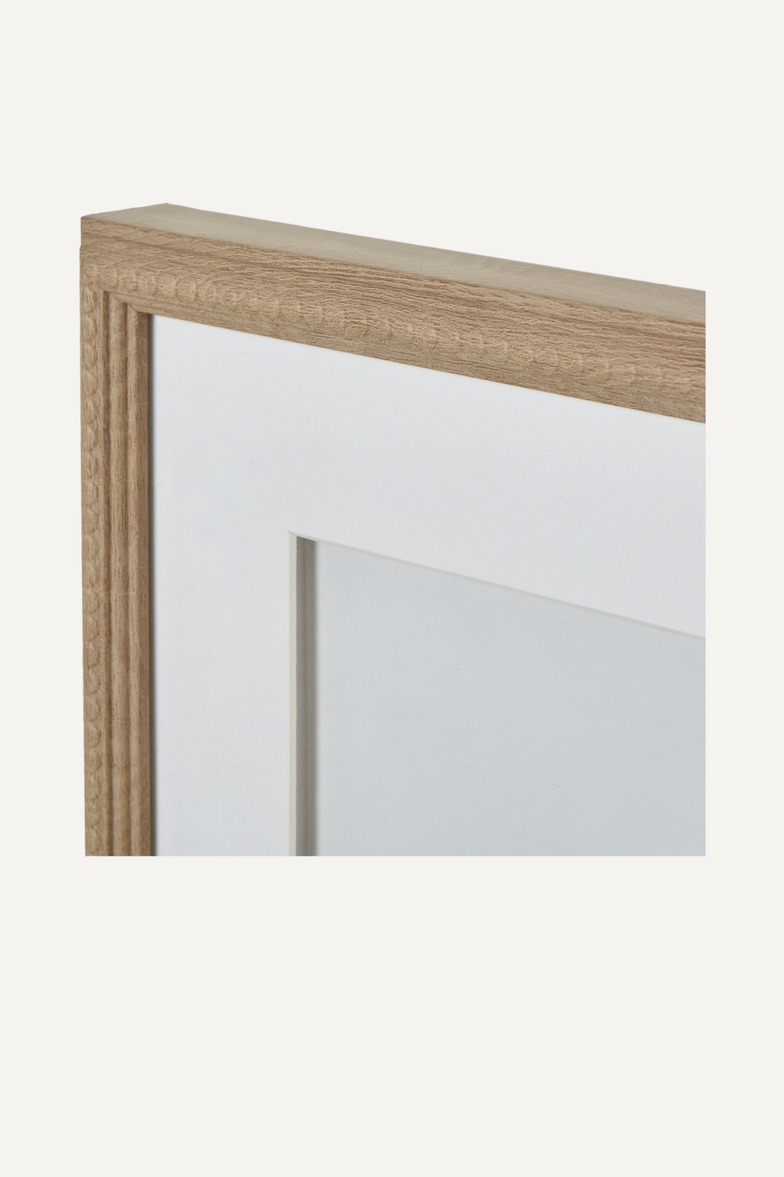 Atol Coral Wall Art in Natural Beaded Frame