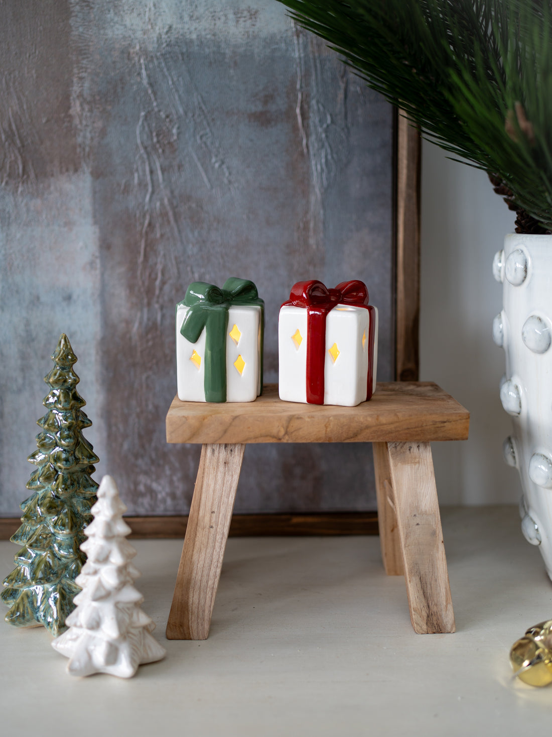 Decorative Teak Wood Styling Stool