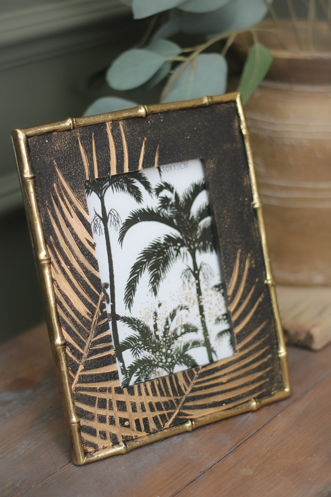 Golden Palm Photo Frame