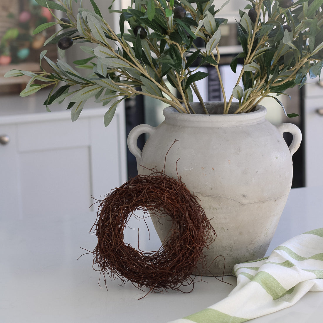 Mini Natural Rattan Wreath