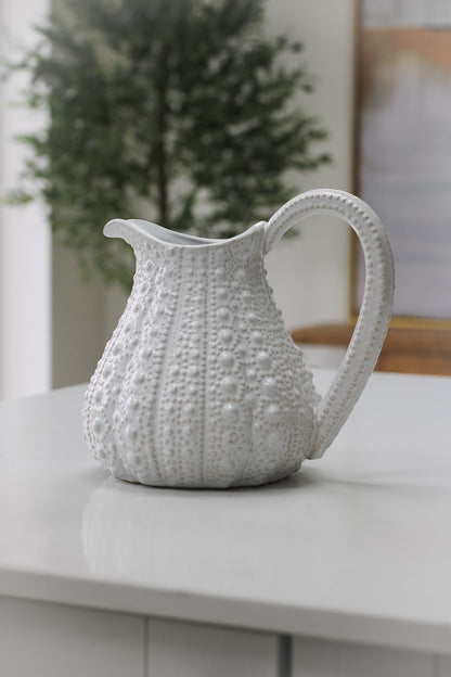 White Porcelain Sea Urchin Jug