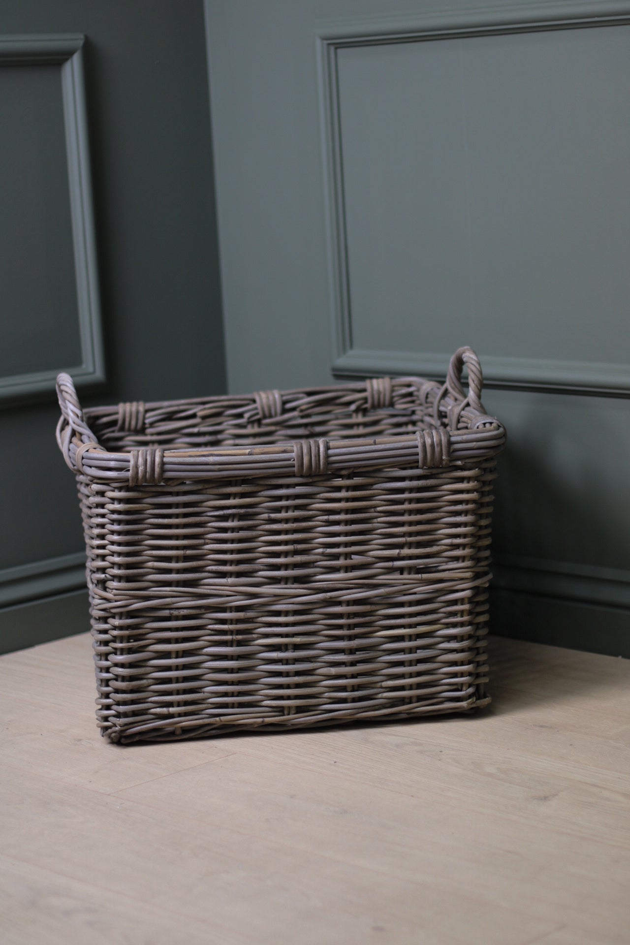 Charleston Square Rattan Basket